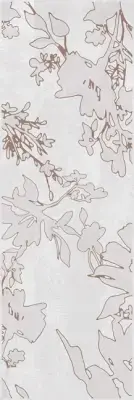 Çanakkale Seramik Cment Mat Beyaz 3 Modül Floral Dekor 40x120