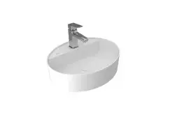 Çanakkale Seramik Smartedge Oval Lavabo Mat Beyaz 40x50