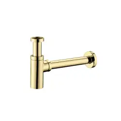 Çanakkale Seramik Minimalist Lavabo Sifonu Altın
