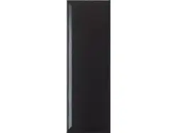Çanakkale Seramik Miniatile Parlak Siyah Avenue Duvar Karosu 10x30