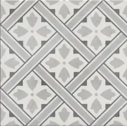 Çanakkale Seramik Ornament Mat Gri Geometrik Sırlı Granit 33x33