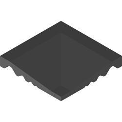 VitrA 10x10, Uni, Trim, Siyah