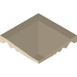 VitrA 10x10, Uni, Döküm, Fildişi
