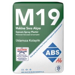 ABS Alçı M19 Makine Sıva Alçısı 35 kg