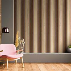ADAPANEL APA312 MDF PVC Kaplama 620x2800x22 mm Akustik Duvar Paneli 2 Adetlik Paket uygulama örneği