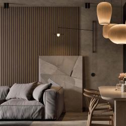 ADAPANEL APA502 MDF Meşe Kaplama 620x2800x22 mm Akustik Duvar Paneli 2 Adetlik Paket