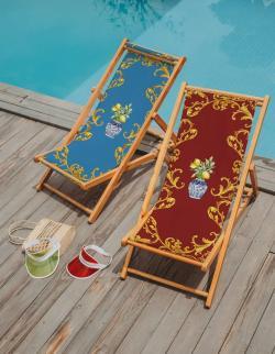 Adawall Blue Lemon Katlanabilir Şezlong SZL25 uygulama örneği