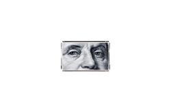 Adawall Benjamin Franklin Pleksi Tepsi PT2147 40x24 cm