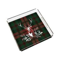 Adawall Tartan Geyiği Pleksi Tepsi PT403 25x25 cm uygulama örneği