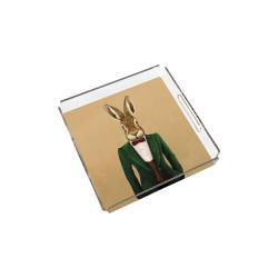 Adawall Mr. Rabbit Pleksi Tepsi PT2103 25x25 cm