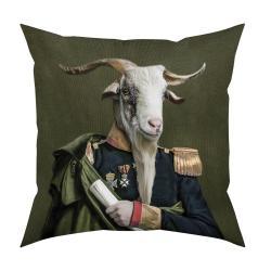 Adawall Mr. Goat Kadife Yastık EY381 45x45 cm Dolgulu uygulama örneği
