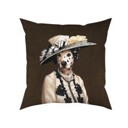 Adawall Mrs. Dog Kadife Yastık EY385 45x45 cm Dolgulu uygulama örneği