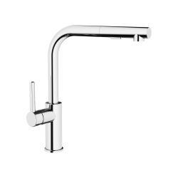 Adell Eterno Spiralli Mutfak Bataryası L Tipi 1/2" Krom