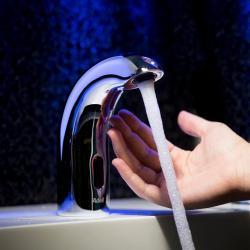 Adell Solo Fotoselli Tek Girişli Lavabo Bataryası 3/8" Krom uygulama örneği
