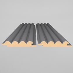 AGT LB-2200-M Soft Touch Bej Gri 106x2800x18 mm 3D Duvar Paneli