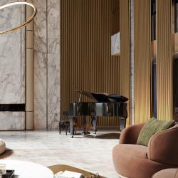 AGT AP-6011 Picasso Gold 600x2800x11 mm Akustik Duvar Paneli
