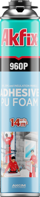 Akfix 960P XPS, EPS ve Isı Yalıtım Levhaları Yapıştırıcı PU Köpüğü 750 ml