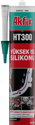 Akfix HT300 Yüksek Isı Silikonu Kırmızı 310 ml