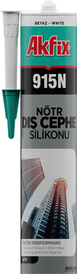 Akfix 915N Nötr Dış Cephe Silikonu Siyah 280 ml