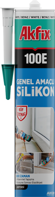 Akfix 100E Genel Amaçlı Silikon Antrasit Gri 280 ml