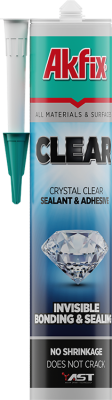 Akfix Clear Şeffaf Yapıştırıcı ve Mastik Şeffaf 290 ml