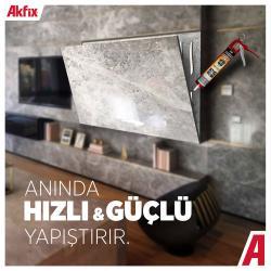 Akfix High Tack Genel Amaçlı Montaj Yapıştırıcı Beyaz 290 ml