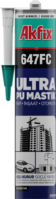 Akfix 647FC Ultra Poliüretan Mastik (Yapı İnşaat Otomotiv) Siyah 280 ml
