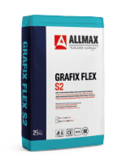 Allmax Grafix Flex S2 Granit-Seramik Yapıştırma Harcı Gri 25 kg