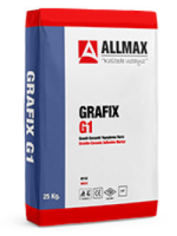 Allmax Grafix G1 Granit-Seramik Yapıştırma Harcı Beyaz 25 kg