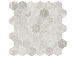 Anatolia 4,9x4,9 Apollo Argento Hexagon Mozaik Honlu