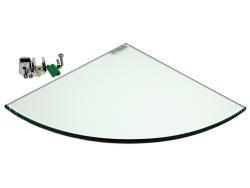 Anatolia 23x23 Bathroom Fixtures Cam Köşe Rafı Yüzeye Montaj