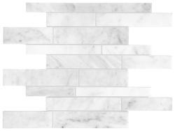 Anatolia Bianco Venatino Random Strip Mozaik Honlu