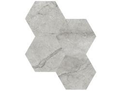 Anatolia 15x15 La Marca Paradiso Argento Hexagon Mozaik Honlu