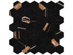 Anatolia 5x5 Majesto Sahara Noir Hexagon Mozaik Honlu