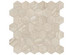 Anatolia 5x5 Majesto Travertino Classico Hexagon Mozaik Organik Mat