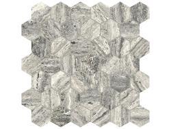 Anatolia 5x5 Majesto Travertino Titanium Hexagon Mozaik Organik Mat
