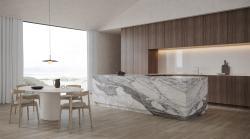 Anatolia 160x320 Calacatta Corchia Doğal Dağılım Parlak uygulama örneği
