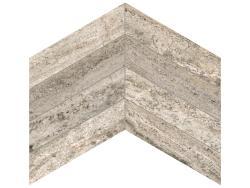 Anatolia 5,3x21,3 Silver Ash Chevron Mozaik Dolgulu ve Honlu