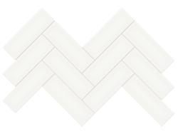 Anatolia 4,8x14,8 Soho Canvas White Herringbone Mozaik Parlak