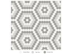 Anatolia Soho Evening Blend Hexagon Pattern Mozaik Mat