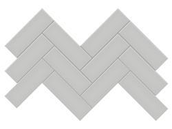 Anatolia 4,8x14,8 Soho Loft Grey Herringbone Mozaik Parlak