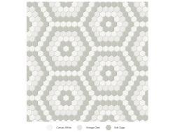 Anatolia Soho Morning Blend Hexagon Pattern Mozaik Mat