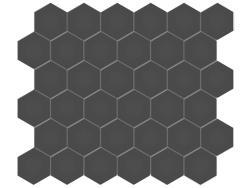 Anatolia 5,1x5,1 Soho Retro Black Hexagon Mozaik Mat