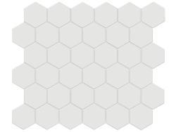 Anatolia 5,1x5,1 Soho Vintage Grey Hexagon Unglazed Mozaik Mat