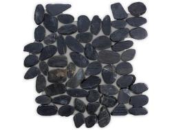 Anatolia Zen Tahitian Black Sand Flat Pebble Mozaik Cilalı