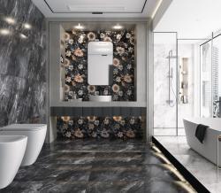 Anka Seramik 60x120 Alesta Siyah Full Lappato uygulama örneği