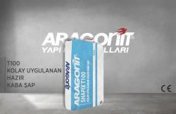 Aragonit T100 Kolay Uygulanan Hazır Kaba Şap 25 kg Gri