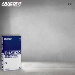 Aragonit DK-S1120 Derkim Dekoratif Sıva 25 kg Beyaz uygulama örneği