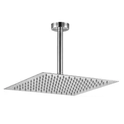 Ar-Yak Ar Ark İnce Kare Tepe Duş Başlığı Tavandan Borulu (300x300 mm) 102145059 Krom