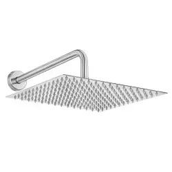 Ar-Yak Ar Efes Plus Tepe Duş Başlığı (300x300 mm) Duvardan Borulu (L=388 mm) 102145092 Krom